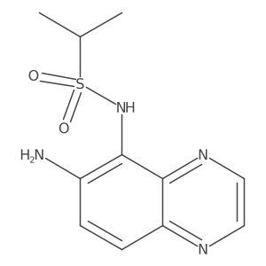 N-(6-aminoquinoxalin-5-yl)propane-2-sulfonamide Structure