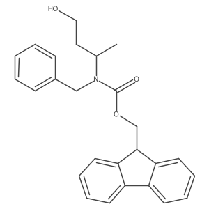 (9H-fluoren-9-yl)methyl N-benzyl-N-(4-hydroxybutan-2-yl)carbamate Structure