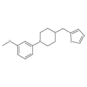 1-(3-Methoxyphenyl)-4-[(1,3-thiazol-5-yl)methyl]piperazine Structure