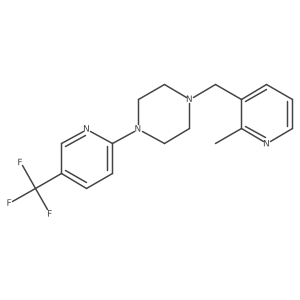1-[(2-Methylpyridin-3-yl)methyl]-4-[5-(trifluoromethyl)pyridin-2-yl]piperazine结构式