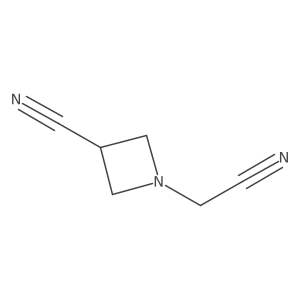1-(Cyanomethyl)azetidine-3-carbonitrile Structure