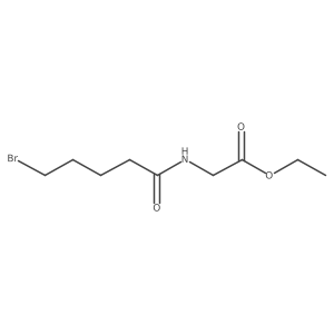 Ethyl(5-bromopentanoyl)glycinate Structure