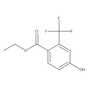 Benzoic acid, 4-hydroxy-2-(trifluoromethyl)-, ethyl ester Structure