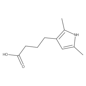 4-(2,5-dimethyl-1H-pyrrol-3-yl)butanoic acid Structure