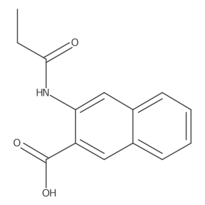 3-Propanamidonaphthalene-2-carboxylic acid Structure
