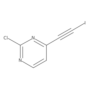 Pyrimidine, 2-chloro-4-(2-iodoethynyl)-结构式