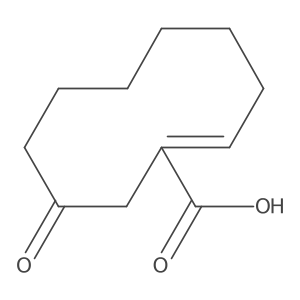 9-Oxo-1-cyclodecene-1-carboxylic acid Structure