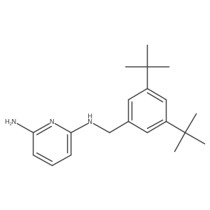 N2-[[3,5-Bis(1,1-dimethylethyl)phenyl]methyl]-2,6-pyridinediamine Structure