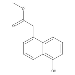 Methyl 2-(5-hydroxynaphthalen-1-yl)acetate结构式