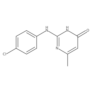 2-(4-chloro-anilino)-6-methyl-3H-pyrimidin-4-one Structure