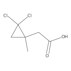 2-(2,2-Dichloro-1-methylcyclopropyl)acetic acid Structure