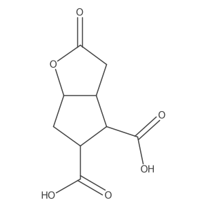 2H-Cyclopenta[b]furan-4,5-dicarboxylic acid, hexahydro-2-oxo-, (3aR,4S,5R,6aS)-rel-结构式