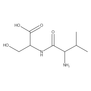 CC(C)C(N)C(=O)NC(CO)C(=O)O结构式