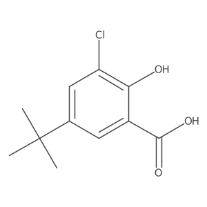5-Tert-butyl-3-chloro-2-hydroxybenzoic acid Structure