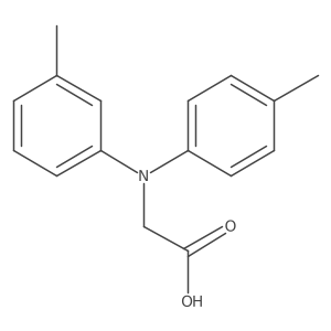 2-(m-Tolyl(p-tolyl)amino)acetic acid结构式