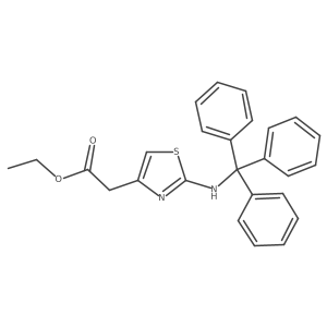 ethyl 2-[2-(tritylamino)thiazol-4-yl]acetate结构式