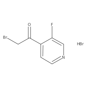2-Bromo-1-(3-fluoropyridin-4-yl)ethanone hydrobromide Structure