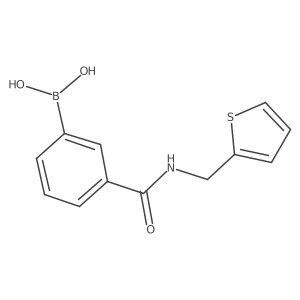 {3-[(2-Thienylmethyl)carbamoyl]phenylboronic acid结构式