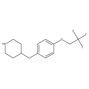 4-[4-(2,2,2-Trifluoroethoxy)phenoxy]piperidine结构式
