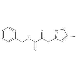N1-(5-methylisoxazol-3-yl)-N2-(pyridin-2-ylmethyl)oxalamide结构式