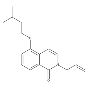 2-Allyl-5-(isopentyloxy)isoquinolin-1(2H)-one结构式