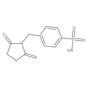 NS(=O)(=O)c1ccc(CN2C(=O)CSC2=S)cc1结构式