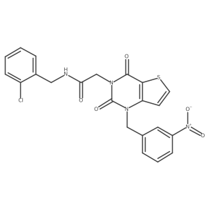 N-(2-chlorobenzyl)-2-(1-(3-nitrobenzyl)-2,4-dioxo-1,2-dihydrothieno[3,2-d]pyrimidin-3(4H)-yl)acetamide Structure
