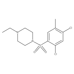 1-[(2,4-Dichloro-5-methylphenyl)sulfonyl]-4-ethylpiperazine Structure