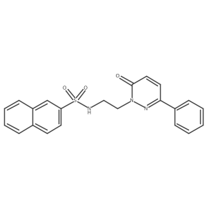 N-(2-(6-oxo-3-phenylpyridazin-1(6H)-yl)ethyl)naphthalene-2-sulfonamide Structure