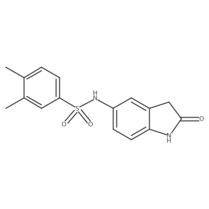 3,4-dimethyl-N-(2-oxoindolin-5-yl)benzenesulfonamide Structure