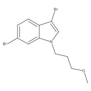 3,6-Dibromo-1-(3-methoxypropyl)-1H-indole结构式