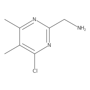 (4-Chloro-5,6-dimethylpyrimidin-2-YL)methanamine Structure