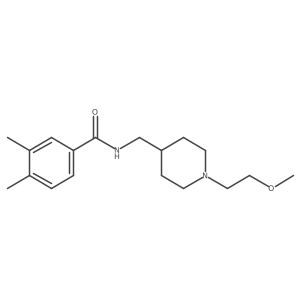 N-((1-(2-methoxyethyl)piperidin-4-yl)methyl)-3,4-dimethylbenzamide Structure