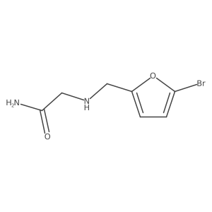 2-[[(5-Bromo-2-furanyl)methyl]amino]acetamide结构式