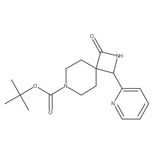 Tert-butyl 1-oxo-3-(pyridin-2-yl)-2,7-diazaspiro[3.5]nonane-7-carboxylate Structure