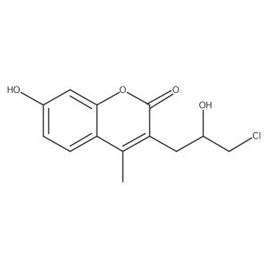 3-(3-Chloro-2-hydroxypropyl)-7-hydroxy-4-methyl-2H-1-benzopyran-2-one Structure