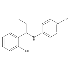 2-[1-[(4-Bromophenyl)amino]propyl]phenol结构式