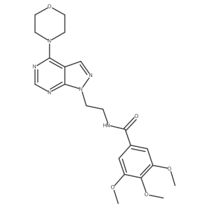 3,4,5-trimethoxy-N-(2-(4-morpholino-1H-pyrazolo[3,4-d]pyrimidin-1-yl)ethyl)benzamide Structure