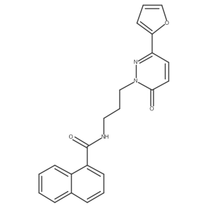 N-(3-(3-(furan-2-yl)-6-oxopyridazin-1(6H)-yl)propyl)-1-naphthamide结构式