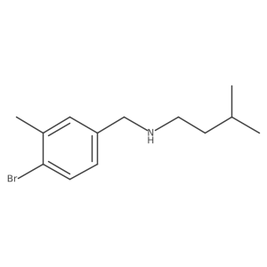 [(4-Bromo-3-methylphenyl)methyl](3-methylbutyl)amine结构式