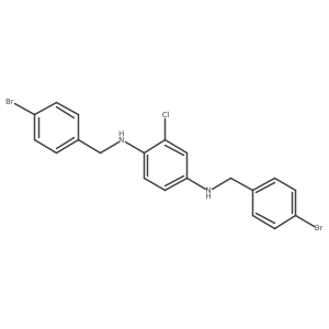 N1,N4-Bis[(4-bromophenyl)methyl]-2-chloro-1,4-benzenediamine Structure