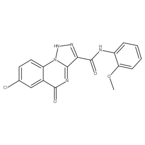 7-chloro-5-hydroxy-N-(2-methoxyphenyl)[1,2,3]triazolo[1,5-a]quinazoline-3-carboxamide结构式