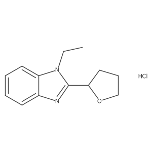 1-ethyl-2-(tetrahydrofuran-2-yl)-1H-benzo[d]imidazole hydrochloride Structure