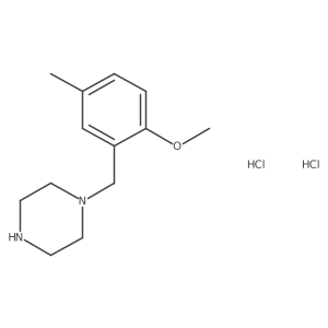 1-(2-Methoxy-5-methylbenzyl)piperazine dihydrochloride Structure