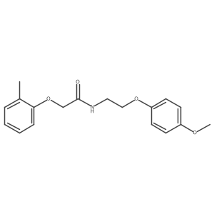 N-[2-(4-methoxyphenoxy)ethyl]-2-(2-methylphenoxy)acetamide结构式