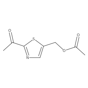 1-[5-[(Acetyloxy)methyl]-2-thiazolyl]ethanone结构式