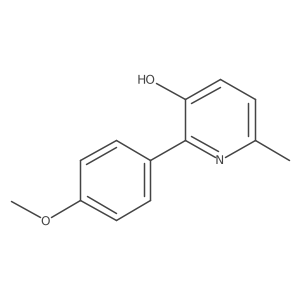 2-(4-Methoxyphenyl)-6-methyl-3-pyridinol结构式