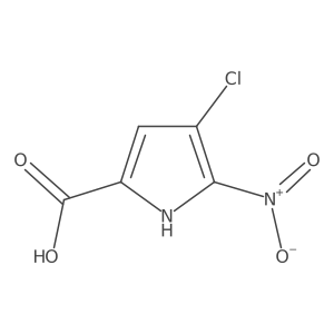 O=C(O)c1cc(Cl)c([N+](=O)[O-])[nH]1结构式