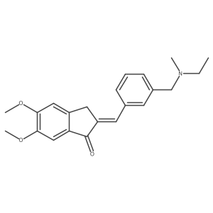 (E)-2-{3-[(Ethylmethylamino)methyl]benzylidene}-5,6-dimethoxy-2,3-dihydroinden-1-one Structure