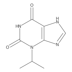 3-Isopropyl-3,7-dihydro-purine-2,6-dione Structure